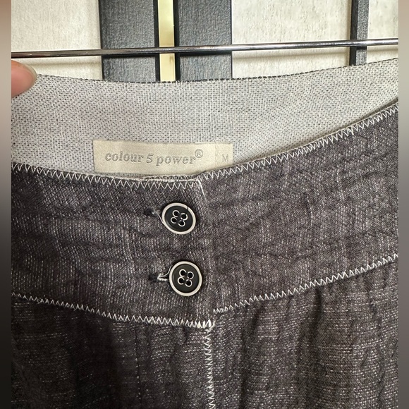 Colour 5 Power Barrel Leg Gauzy Pants - Picture 3 of 4